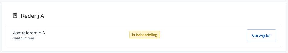 Klantcode in behandeling binnen de Vertrouwensketen