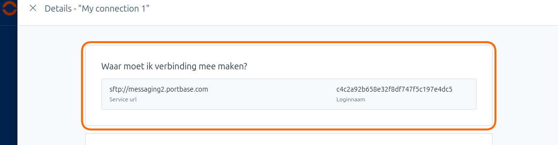 Waar moet ik verbinding mee maken in het Portbase systeemkoppelingenportaal