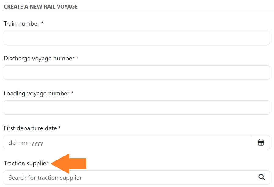 treinsamenstellingsfunctionaliteit Tractieleverancier toewijzen op nieuwe/bestaande rotatie