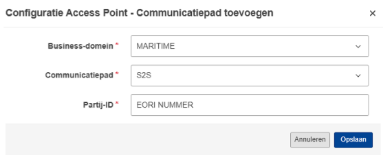 Communicatiepad toevoegen voor STI