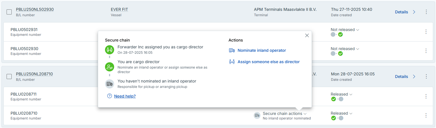 Secure Chain actions in Cargo Release Manager