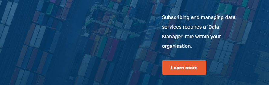 You only have access to the data services with the Data Manager role
