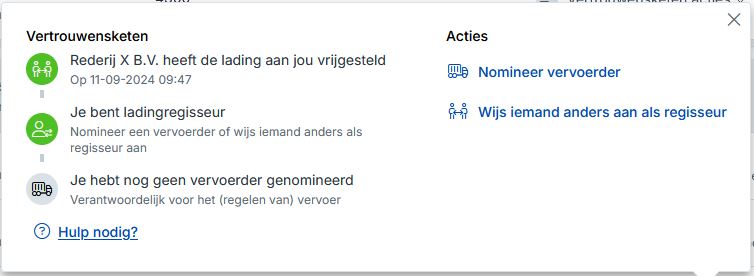 Pop-up with Secure Chain actions