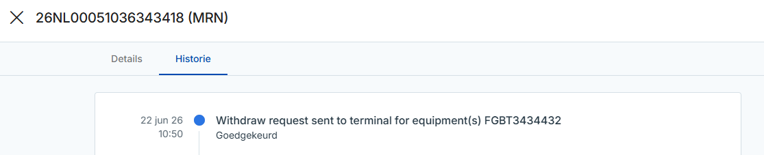 Timeline for a partial withdrawal request